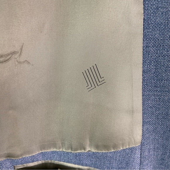 Flash Sale Lanvin Paris Vtg Lt Blue Sport Coat Blazer Jacket - Picture 11 of 15